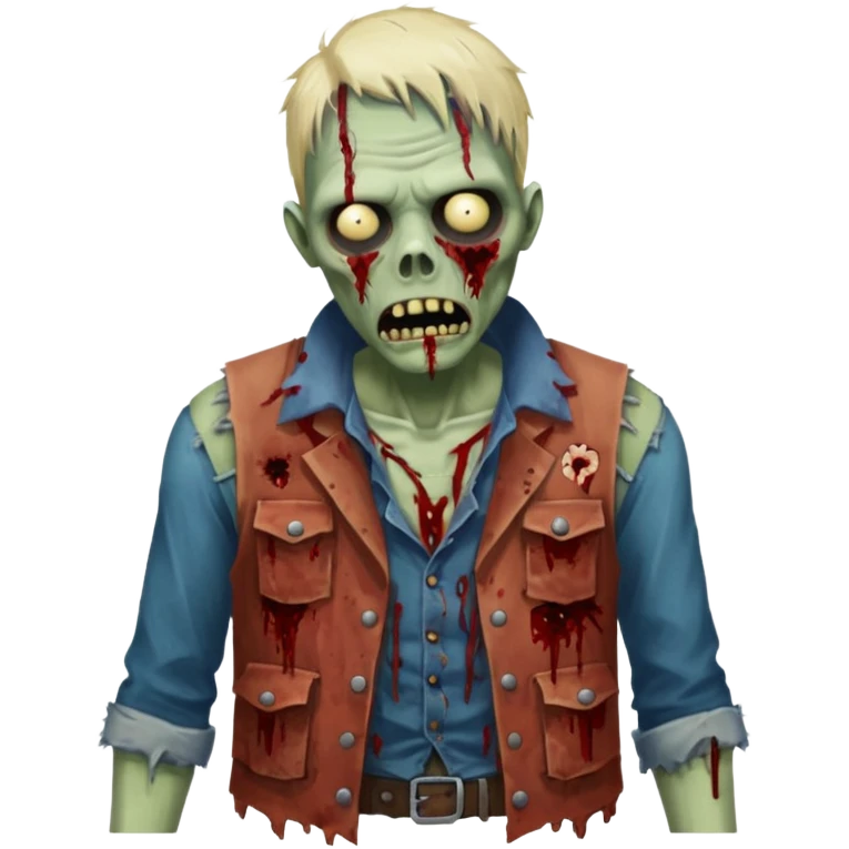 zombie in vest emoji