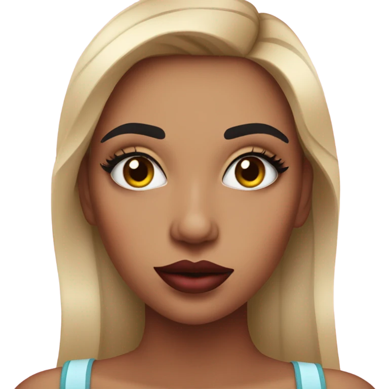 Girl makeup cañita emoji