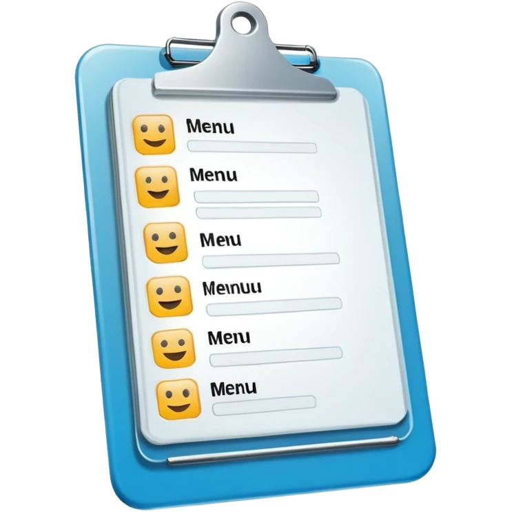 clibboard menu emoji