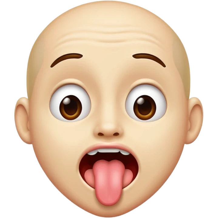 person sticking out tongue and shaking it  emoji