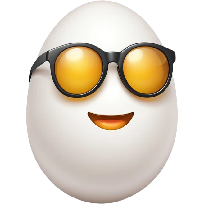 egg with sunglasses emoji