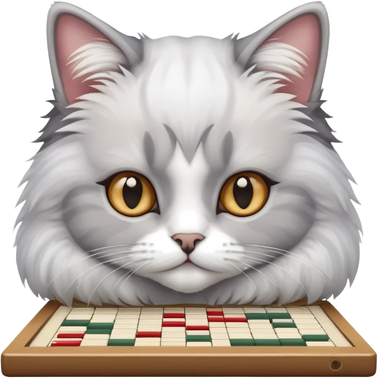 Cat playing scrabble  emoji