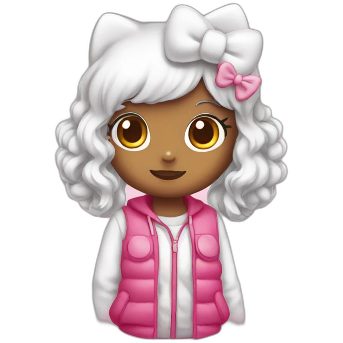 Hello kitty dessin animé emoji