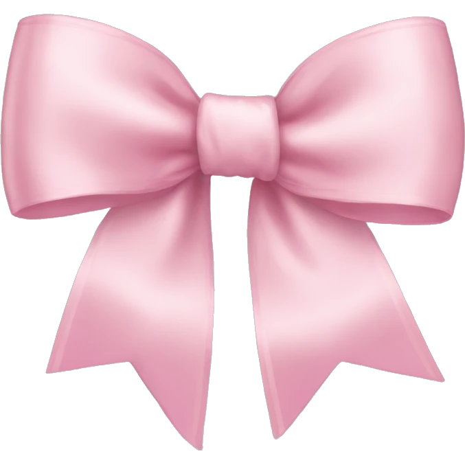 light pink ribbon bow emoji