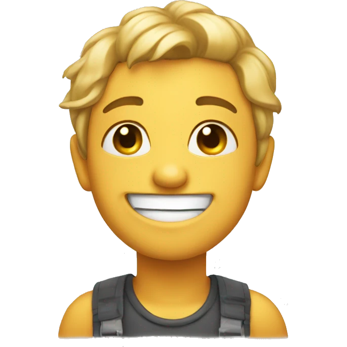 Blushing and smiling  emoji