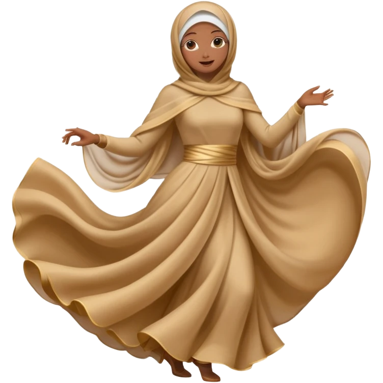 fully veiled woman dancing emoji