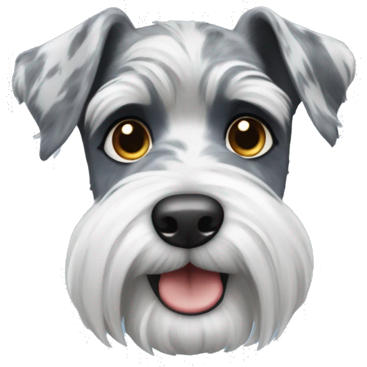 Blue Merle Schnauzer emoji