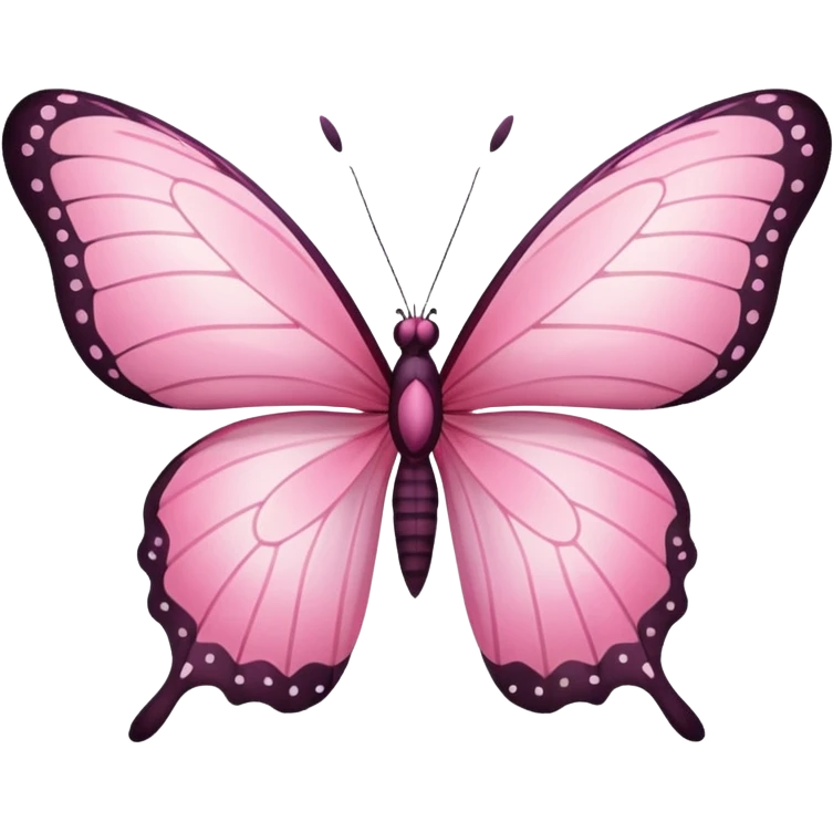 pink butterfly emoji