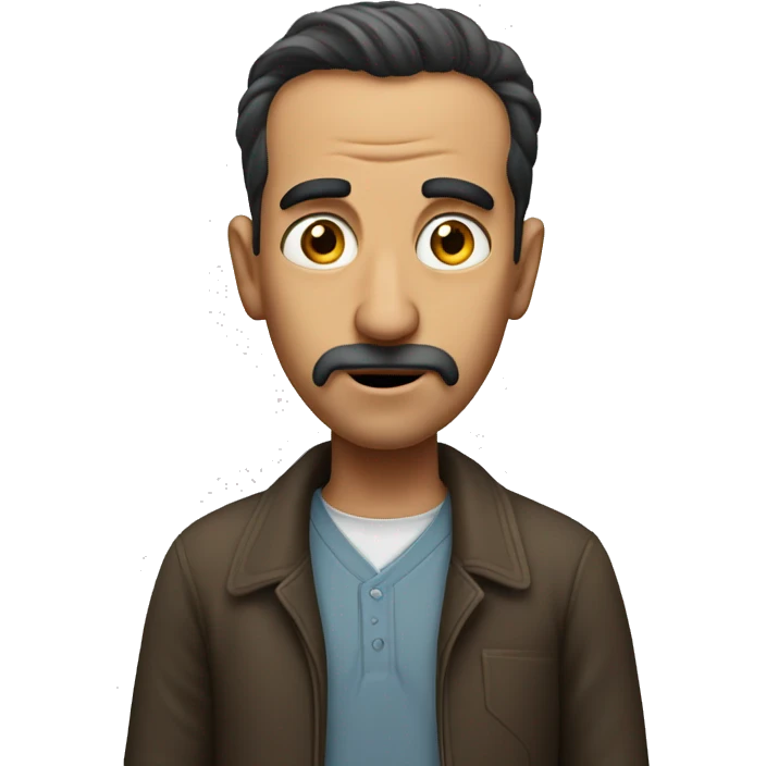 Turkish man have a surprised  emoji