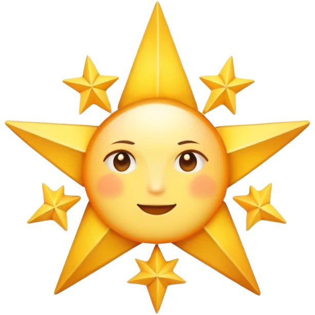 Star shaped sunrise emoji