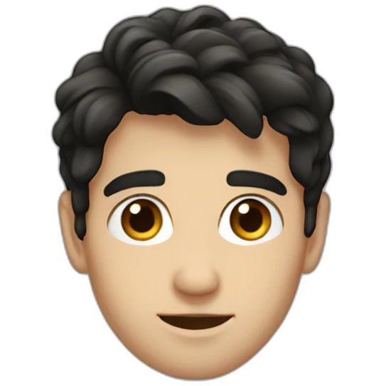 European dark hair Tino emoji