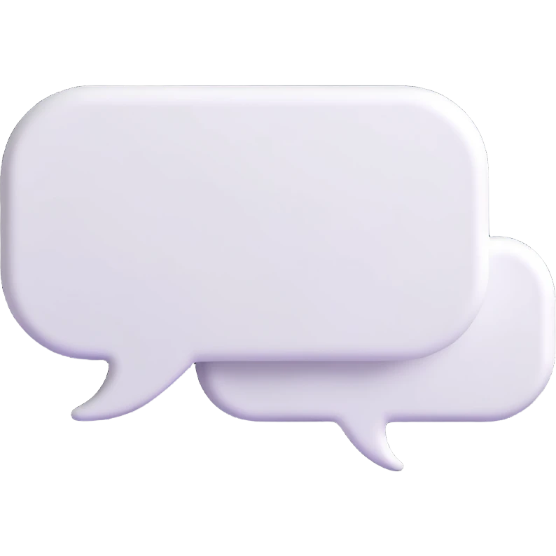white speech bubble emoji