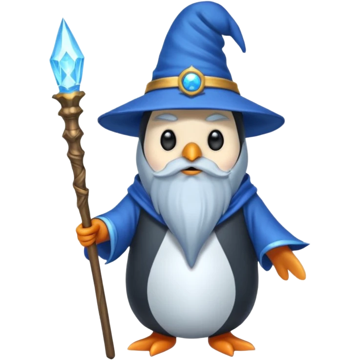 Penguin Wizard emoji