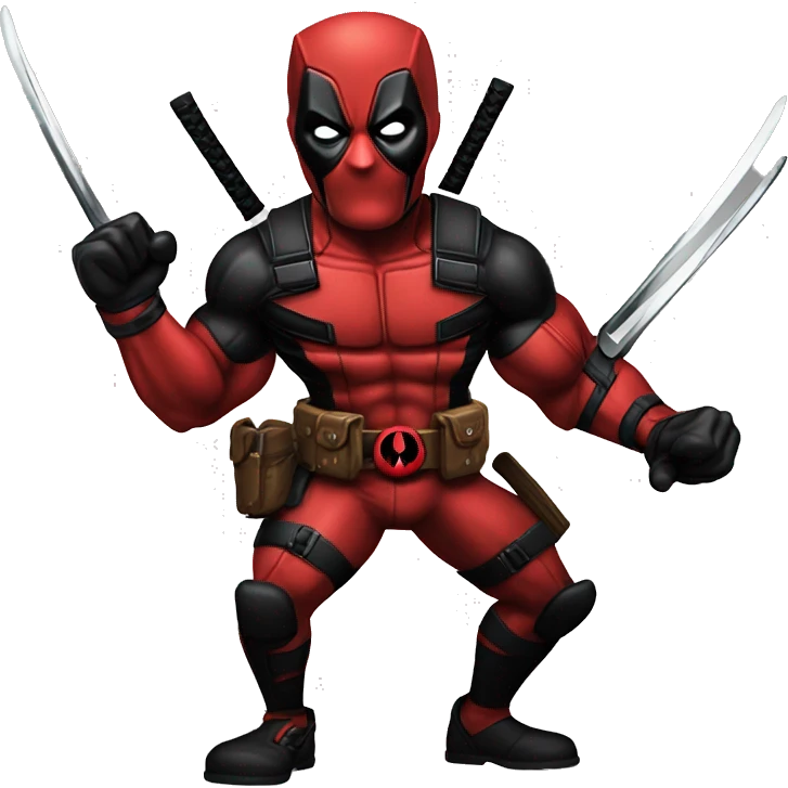 Deadpool vs wolverine  emoji