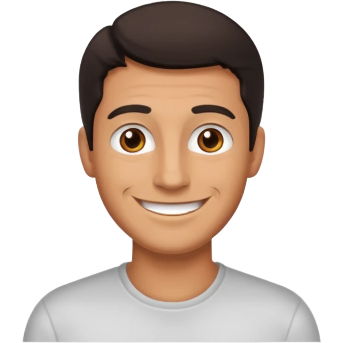 Hombre moreno saludando  emoji