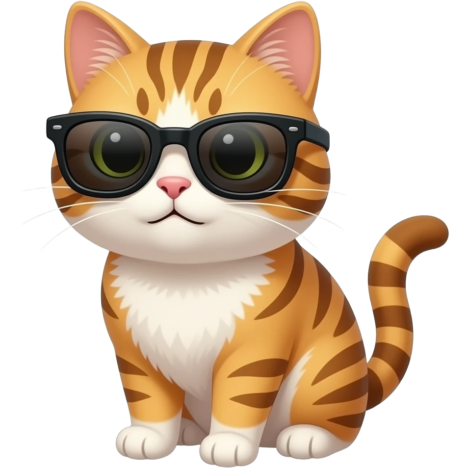 Cat wearing sunglasses emoji