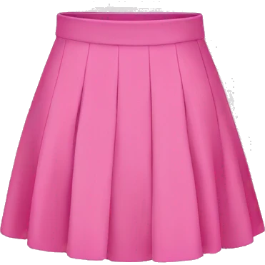 Pink skirt  emoji