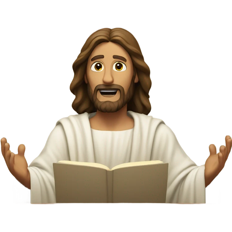 Jesus preaching emoji