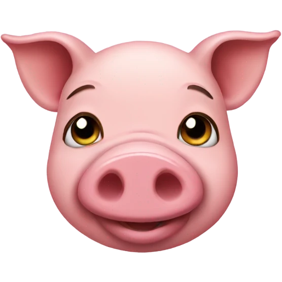 pig with make emoji