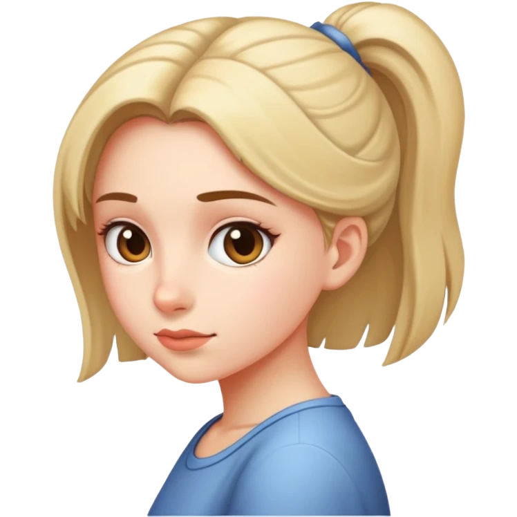 girl leaning forward emoji