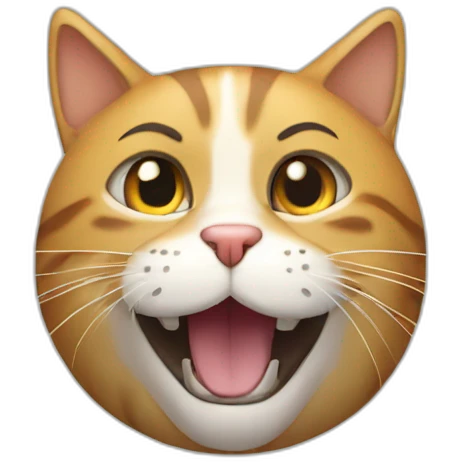 Un chat qui tombe supe emoji