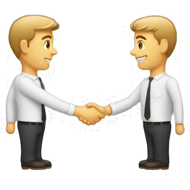 2 men handshake emoji