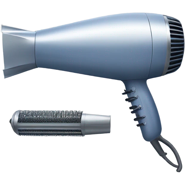 blueprint of hairdryer emoji