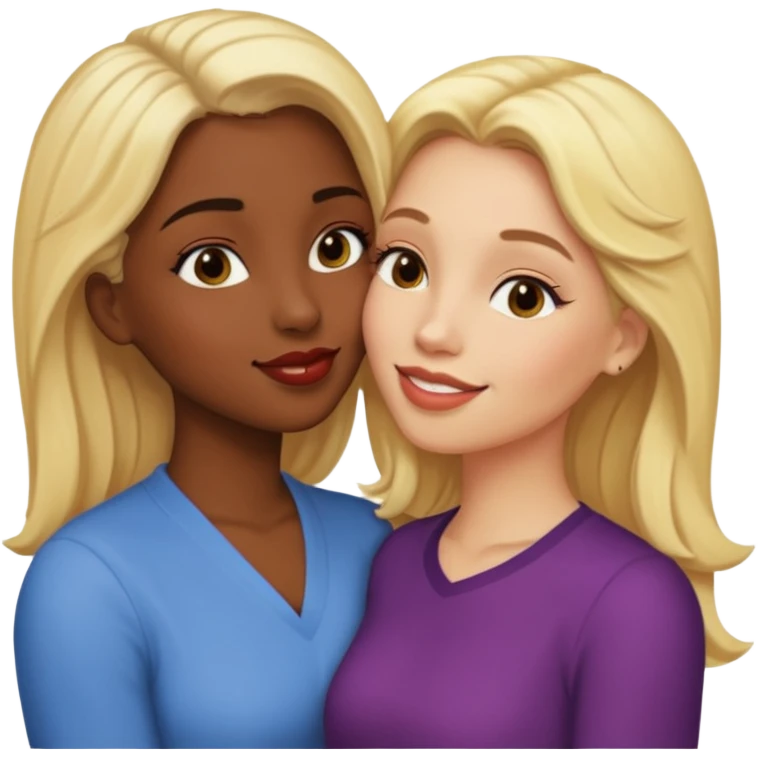 loira chupando morena emoji