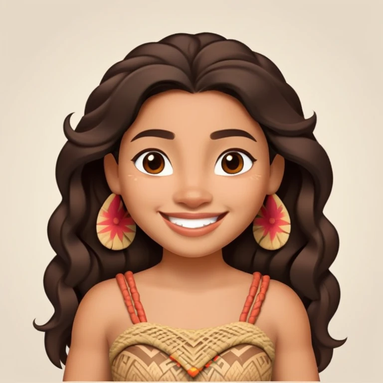 make me an emoji of Moana, the disney character. emoji