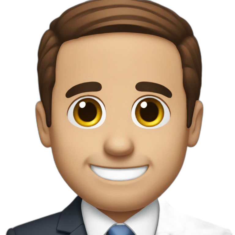 michael scott smiling emoji