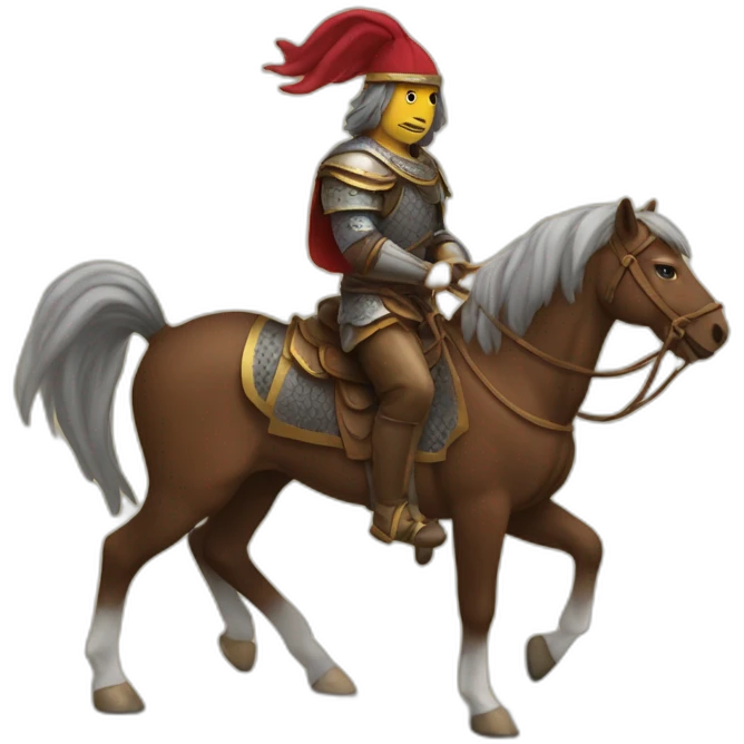 Gjergj kastriot on his horse emoji