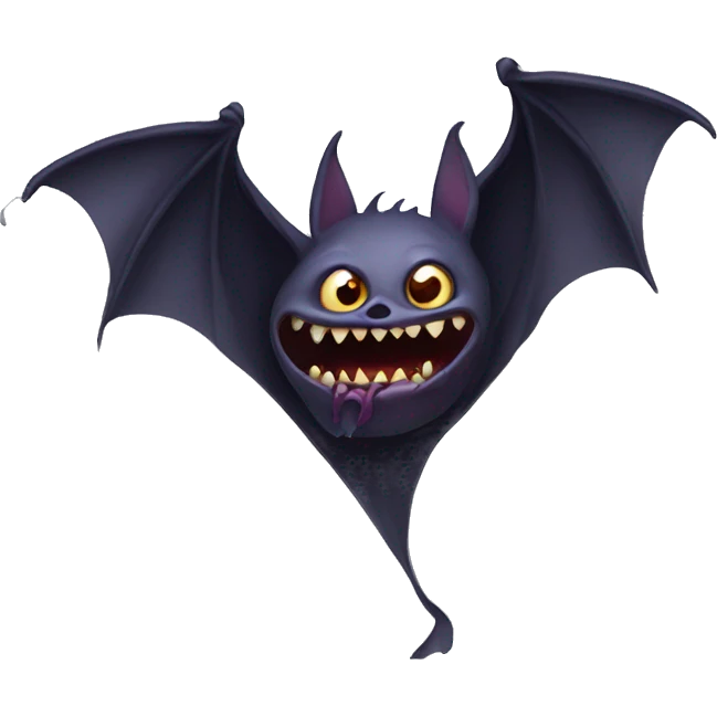 scary bat emoji