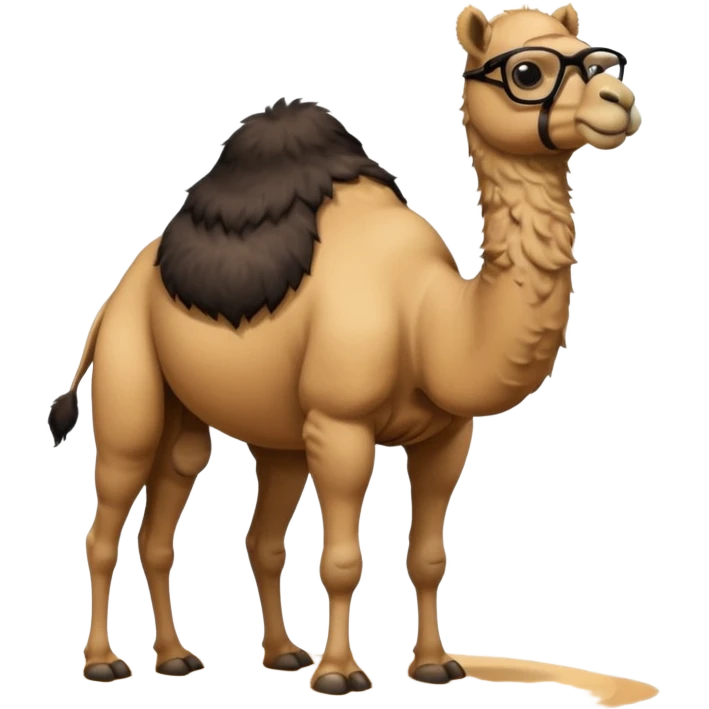 camel with black glasses emoji