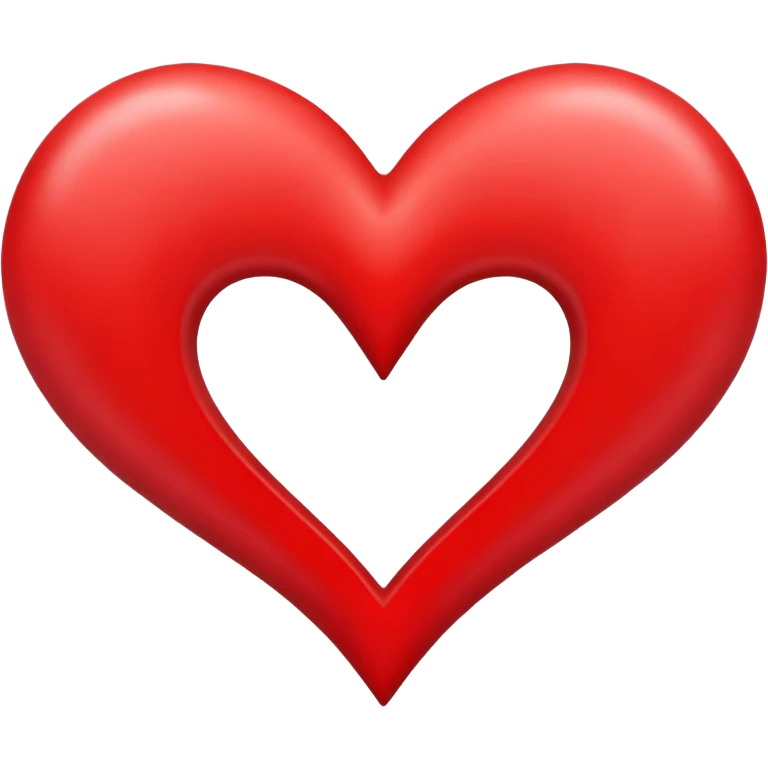 upside down heart with the point at the top emoji