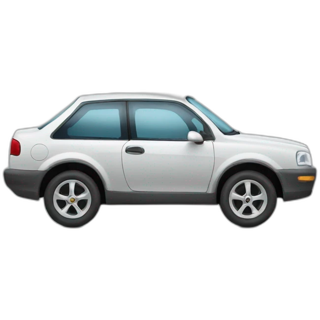 a car with squared wheels emoji