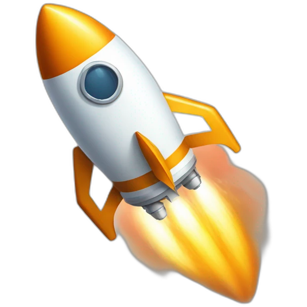 Space rocket fueled by farts emoji