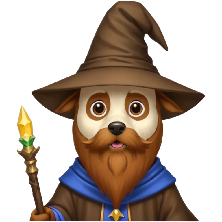 Dog wizard emoji