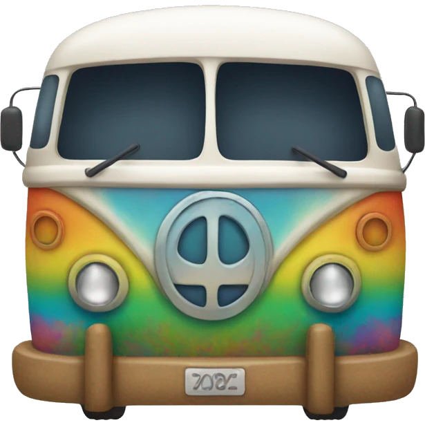 Hippie bus emoji