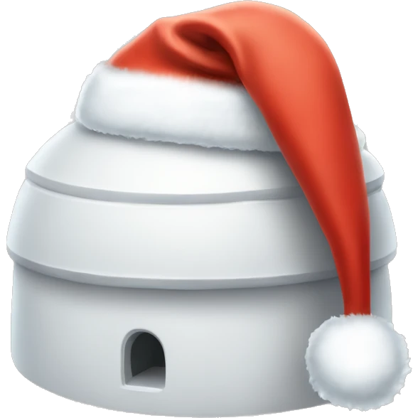 igloo xmas santa hat emoji