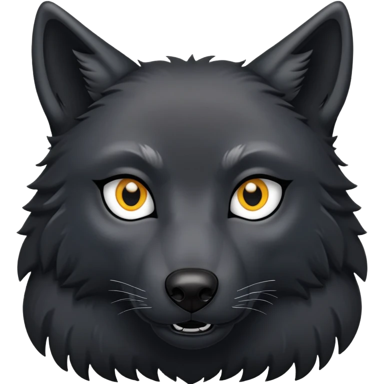 black wolf emoji