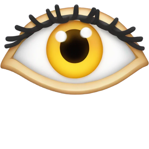 An eye twinkle With perfect eyelashshape emoji