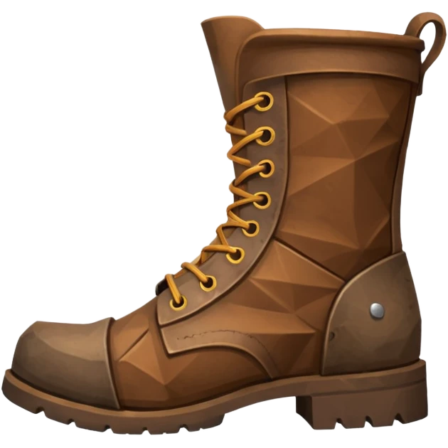 low poly hobo boot emoji