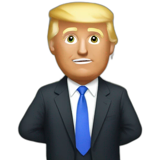 trump into the white house emoji