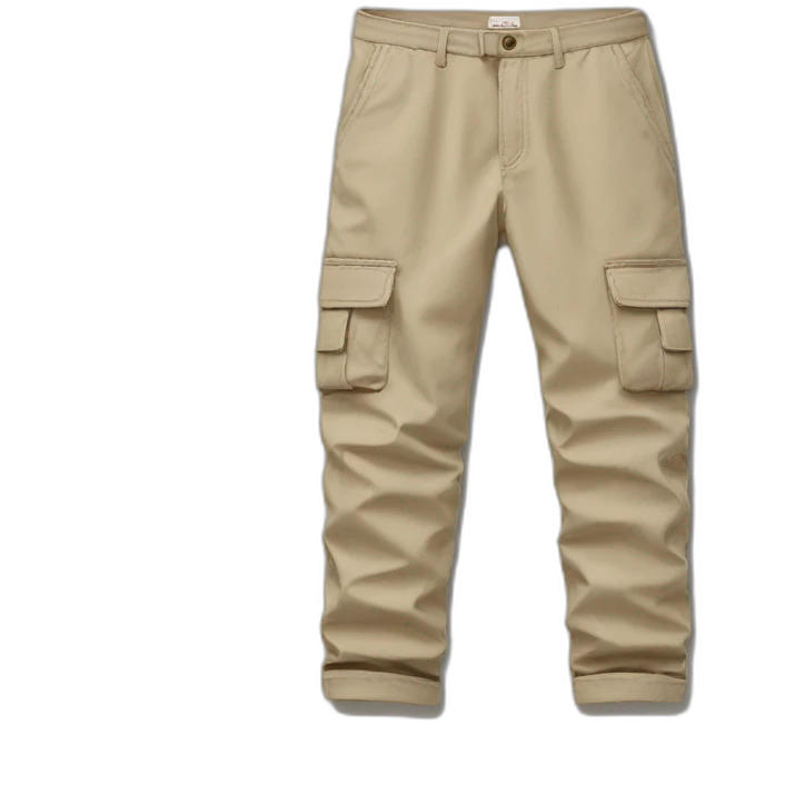 pantalon cargo beige emoji