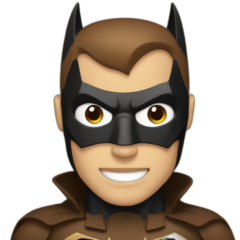 Batman in brown emoji
