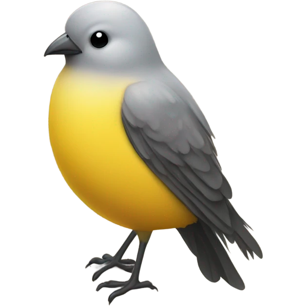 Yellow robin bird emoji