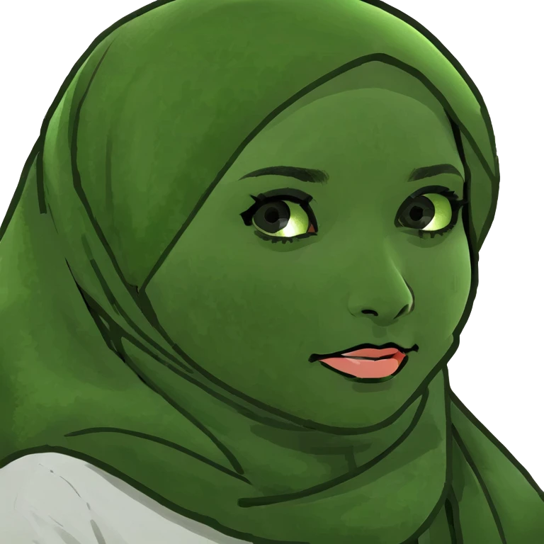 Muslim girl praying in a pink prayer mat emoji