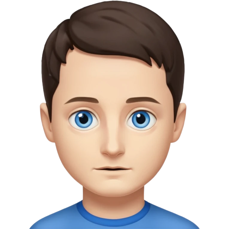 Elijah Wood with blue eyes emoji