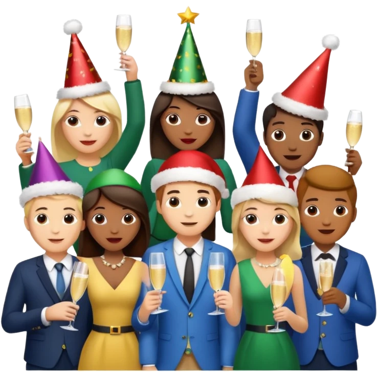 christmas work party decoration joy emoji