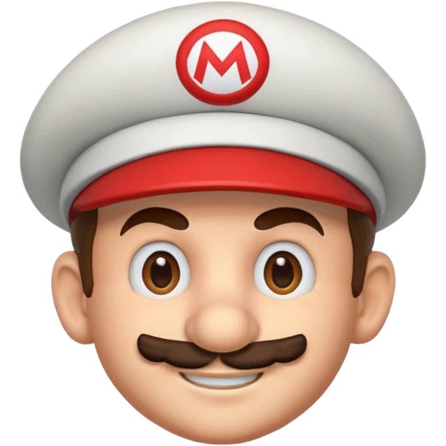 only mario's head thinking  emoji